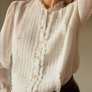 Wilfred Fiji blouse in size XS light birch, NWT